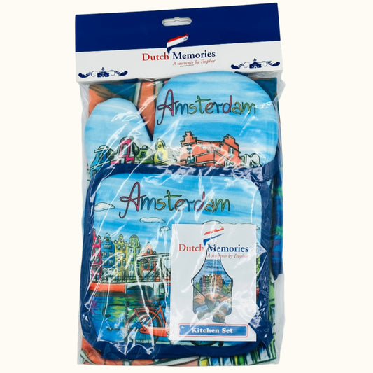 Amsterdam Bright Kitchen Textile Set