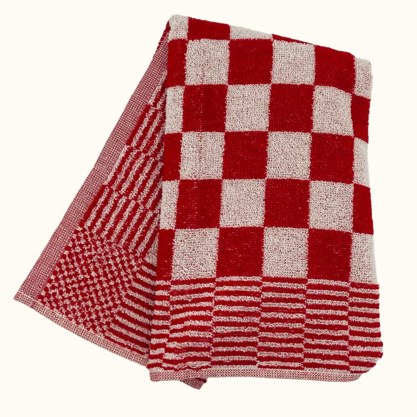 DDDDD ZW/Bont Taupe Keukendoek 50x55cm