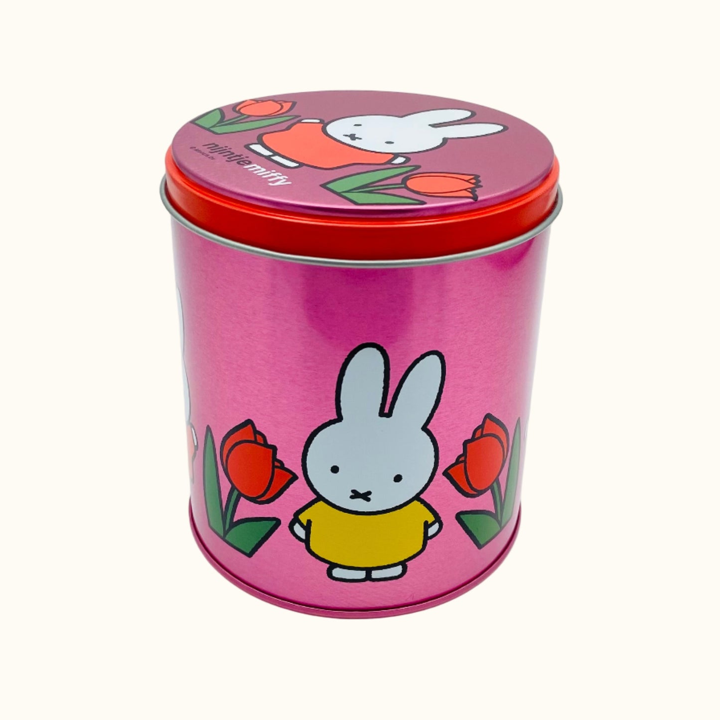 Miffy Storage Tin – Tulips Pink