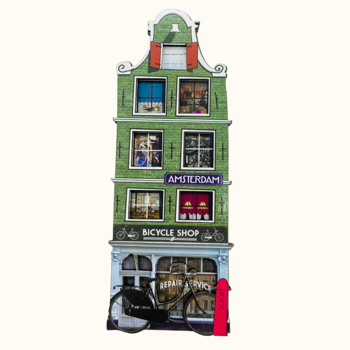 Aimant 3D pour magasin de vélos d'Amsterdam