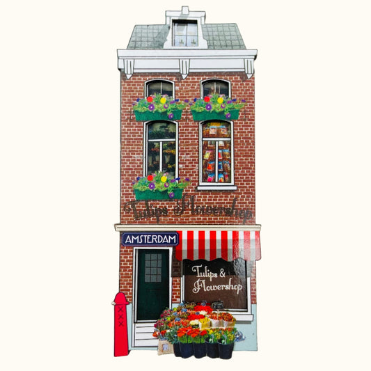 3D Amsterdam Tulip Flower Shop Magnet