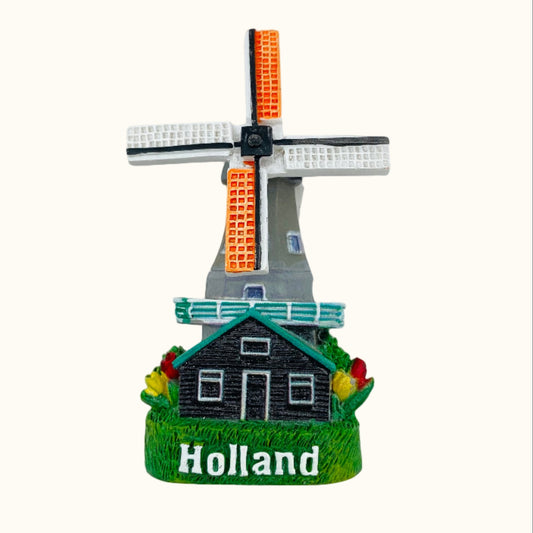 Windmill Magnet Holland with Rotating Blades