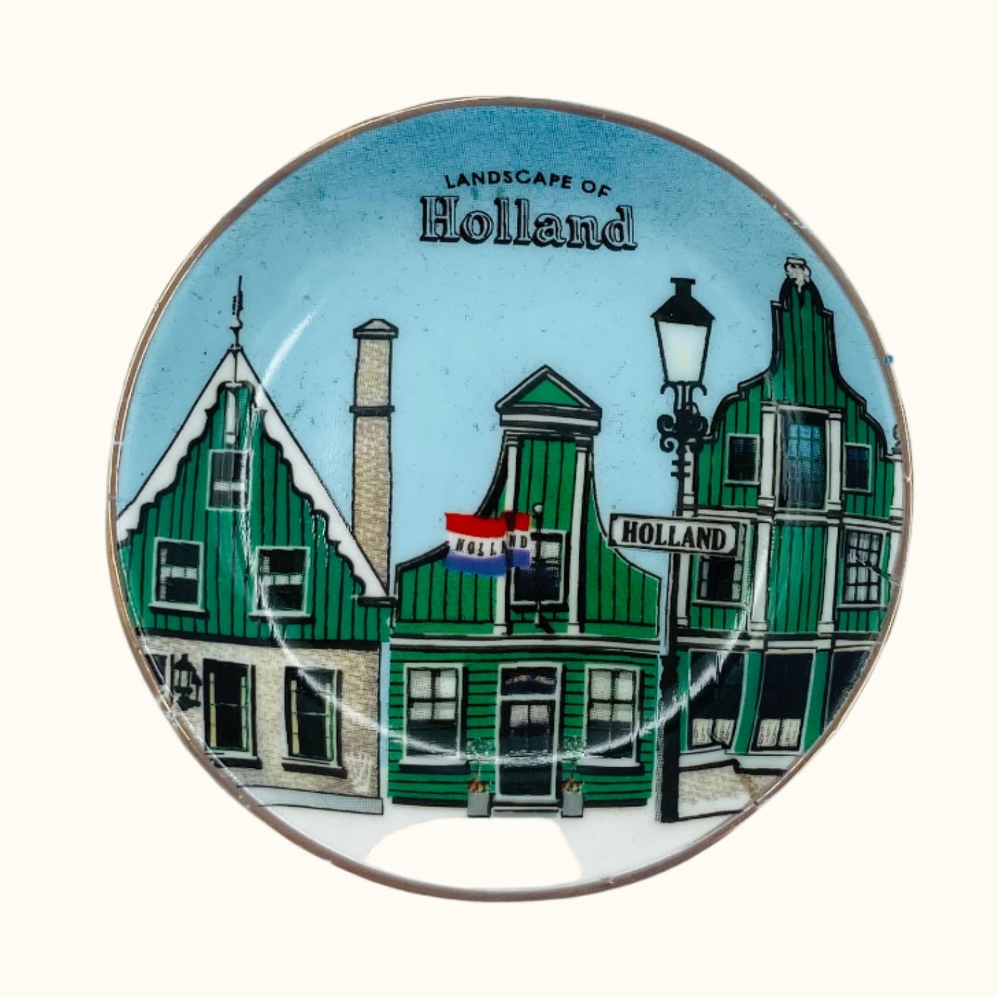 Holland Houses Plate Magnet 6 cm