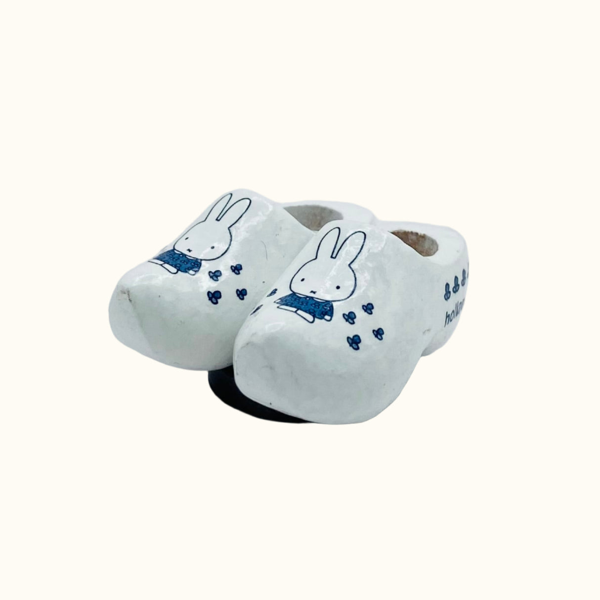 Miffy magneet – Souvenir blauw (2 houten schoenen, 4 cm)