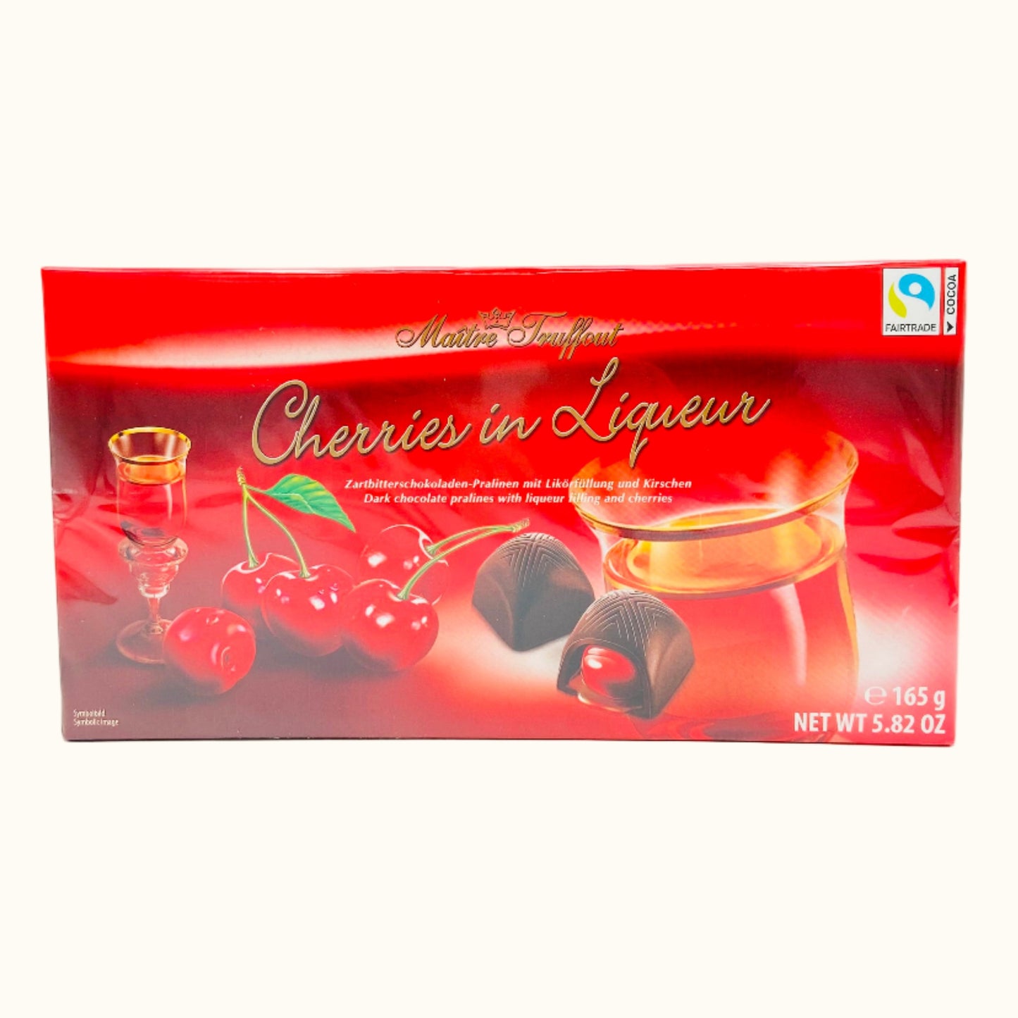 Maitre Truffout Cherries in Liqueur 165g