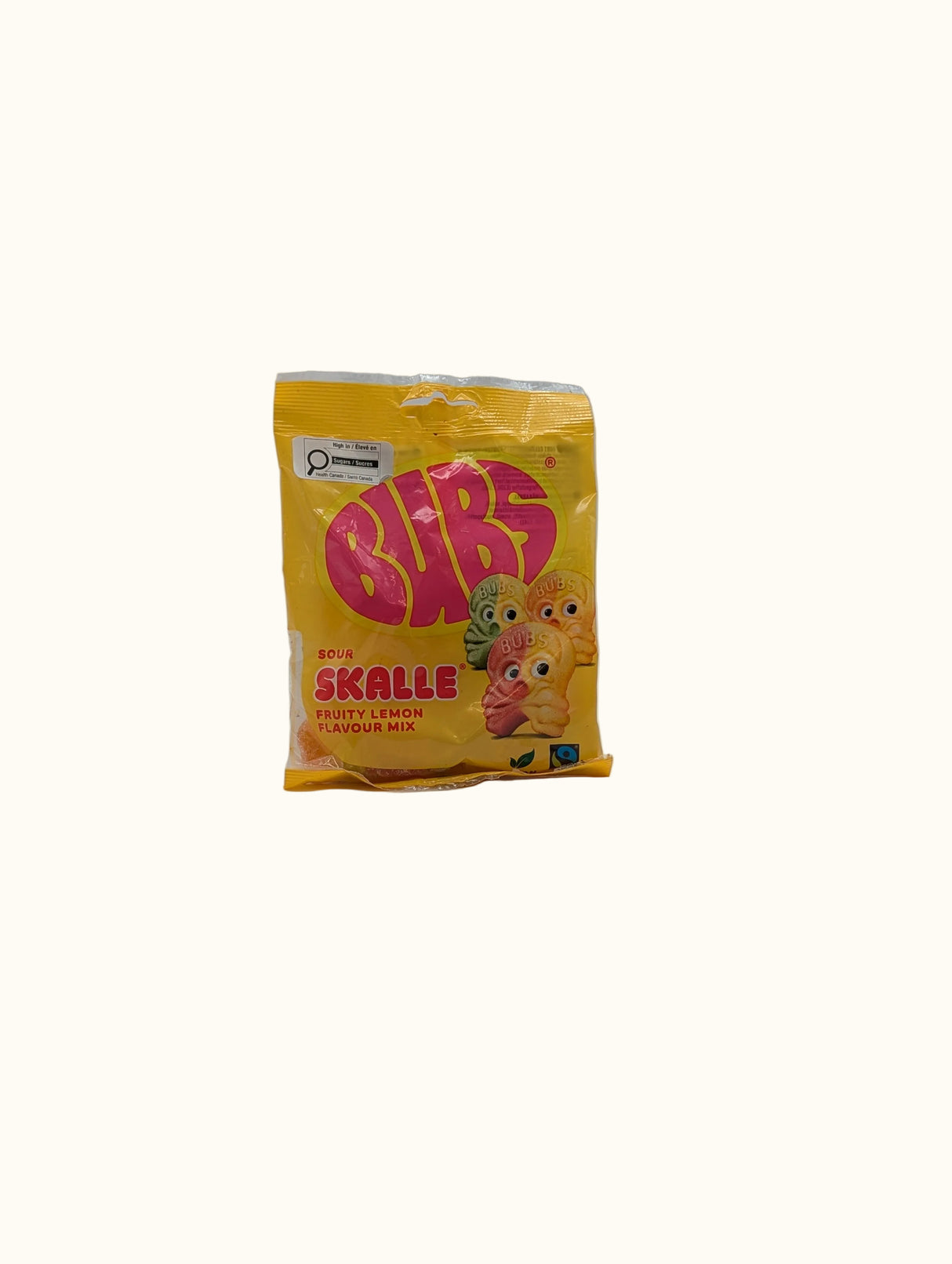 Bubs Sour Skalle Fruit Lemon Mix 90g