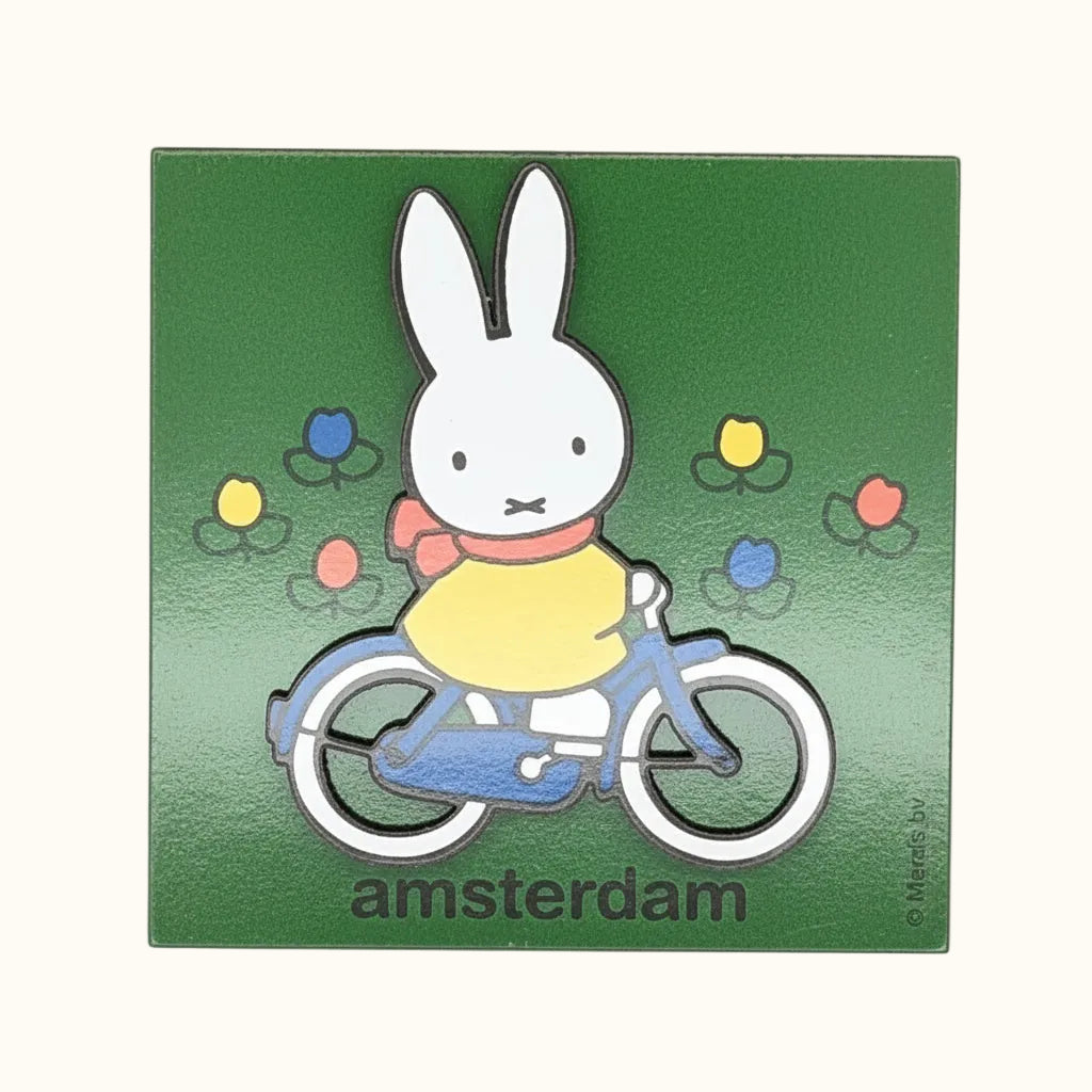 Magnet Wood Miffy Amsterdam Bicycle
