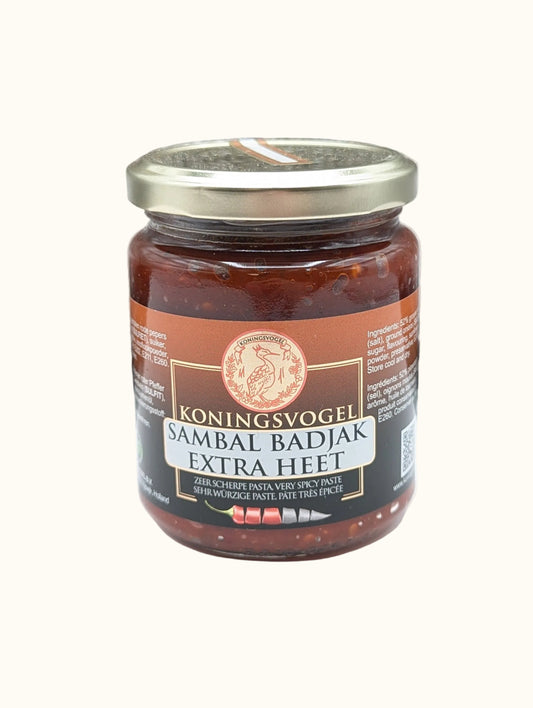 Koningsvogel Badjak Sambal Extra Heet 280g