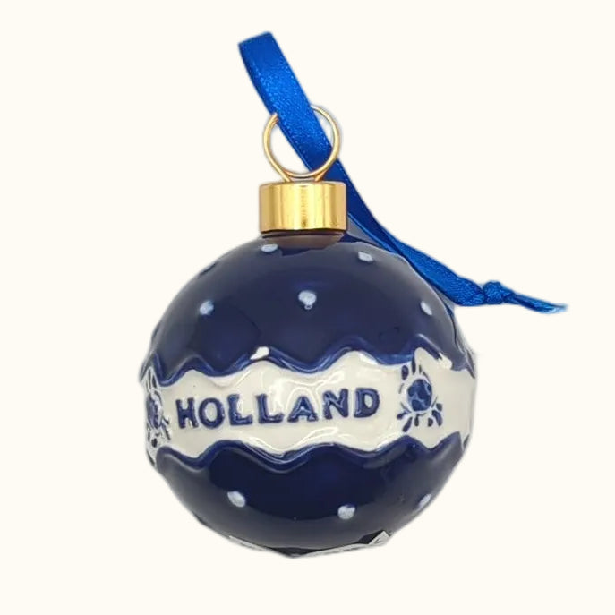 Christmas Ornament White Dots