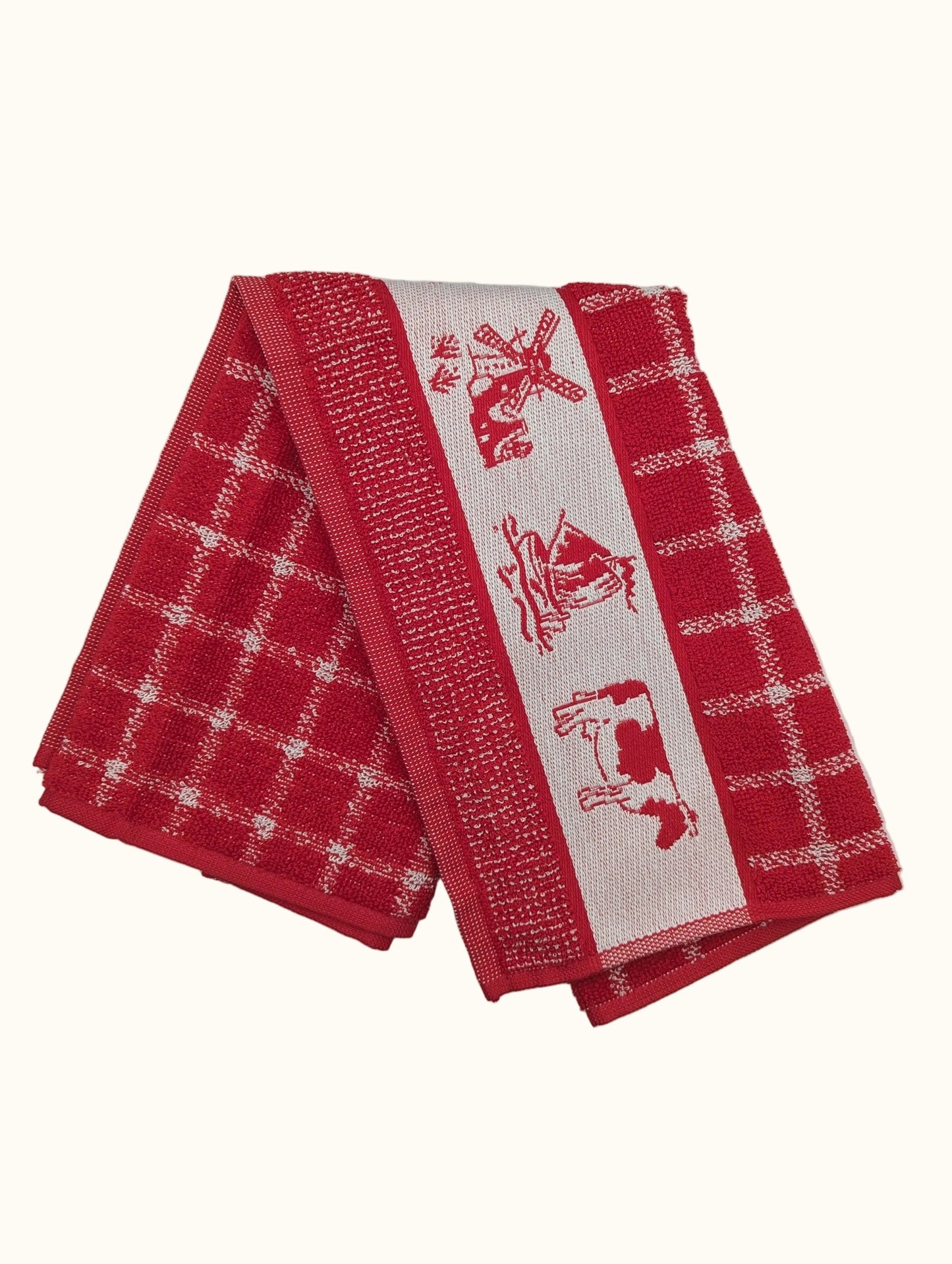 Torchon de cuisine rouge Dutchie DDDDD 50x55cm