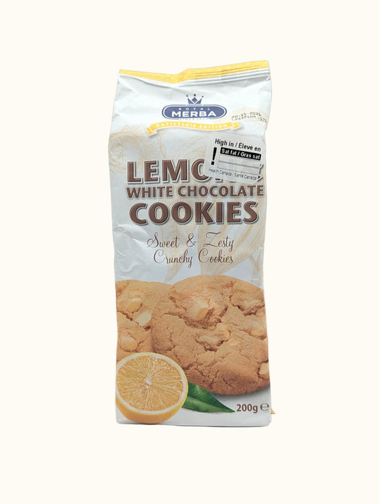 Merba Lemon & White Chocolate Cookies 200g