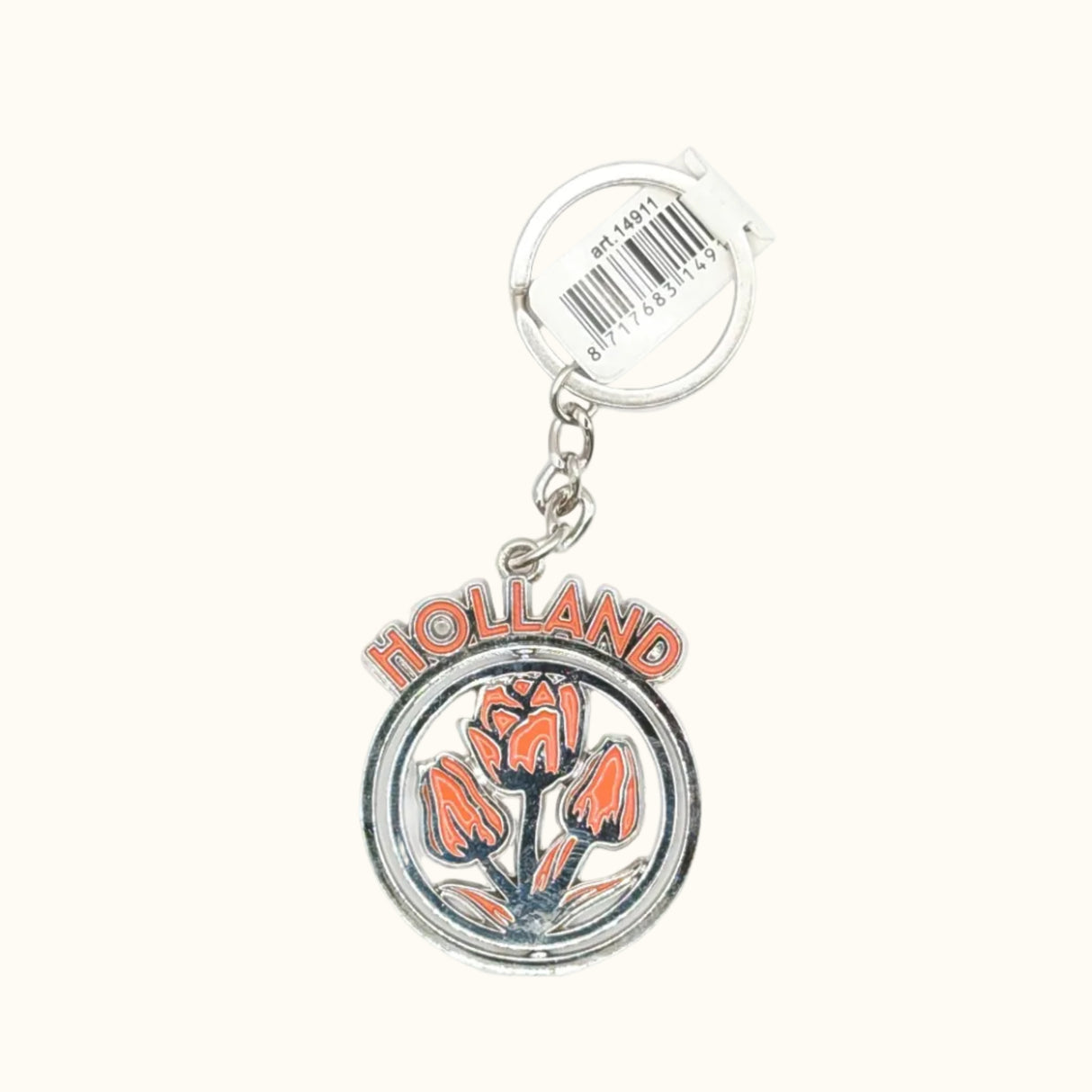 Spinner Keychain Orange 'Monocolor' Holland