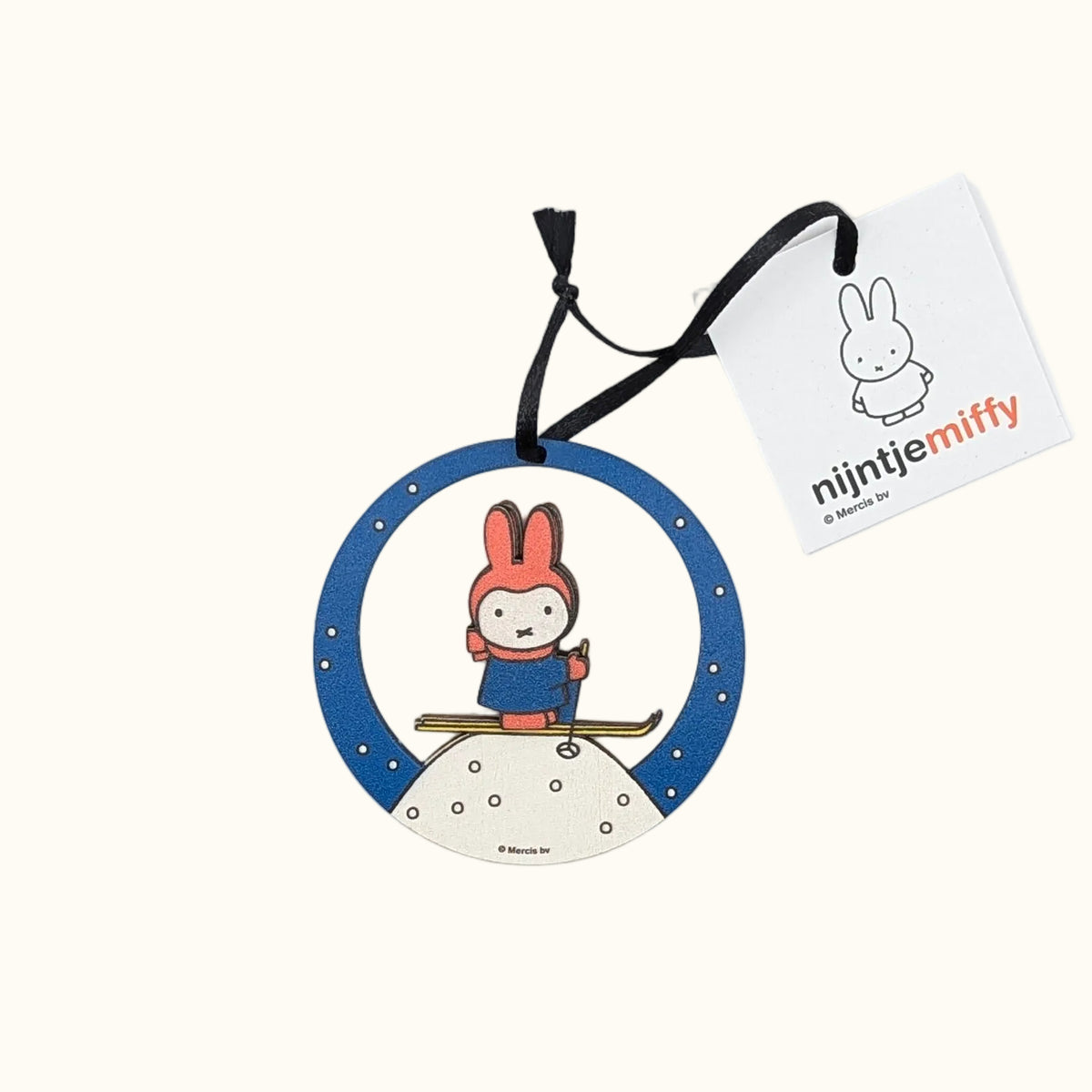 Ornament Wood Miffy Winter
