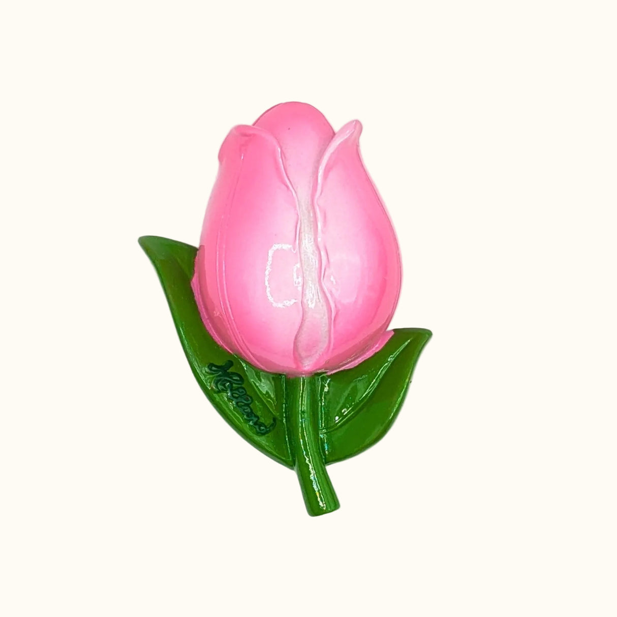 Polystone Magnet 3D Pink Tulip Holland