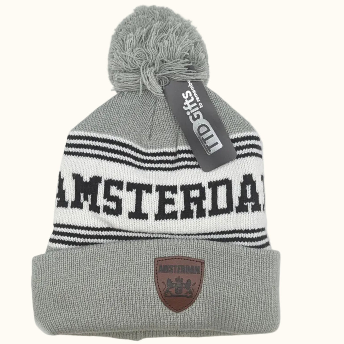 Pomhat Leatherbadge Grey