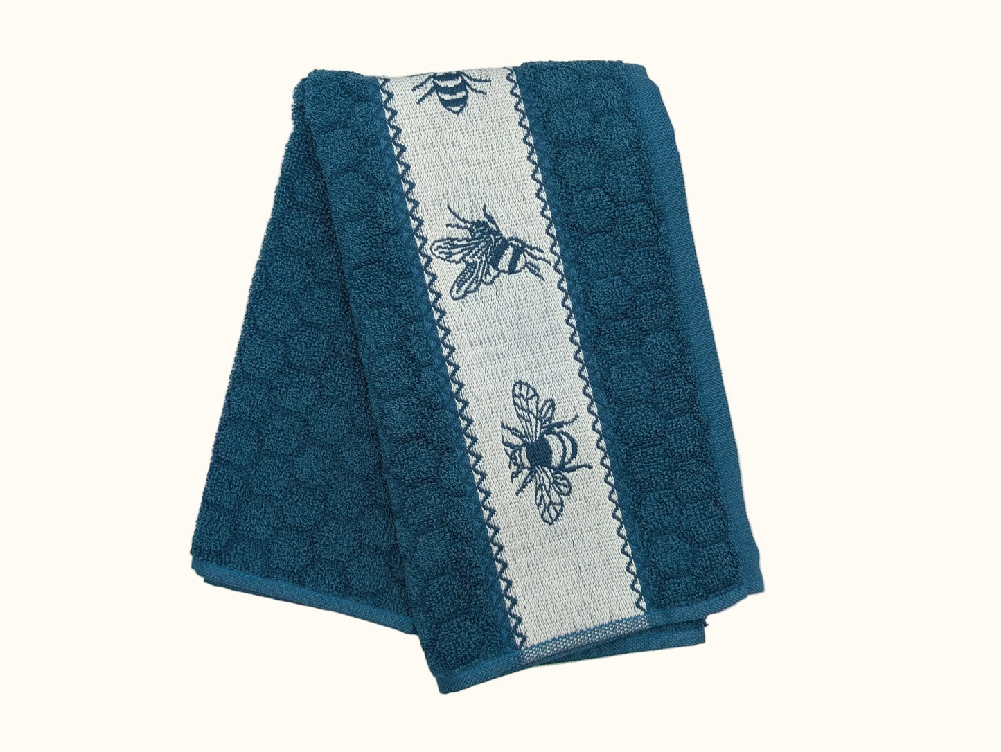 DDDDD Bees Petrol Kitchen Towel 50x55cm