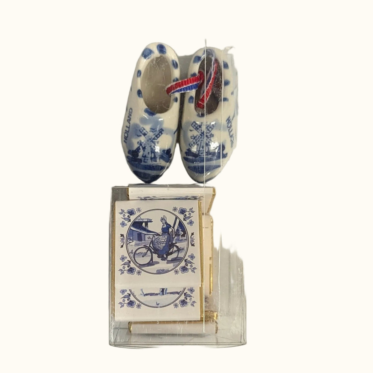 Dutch Delft Blue Clogs With Chocolates