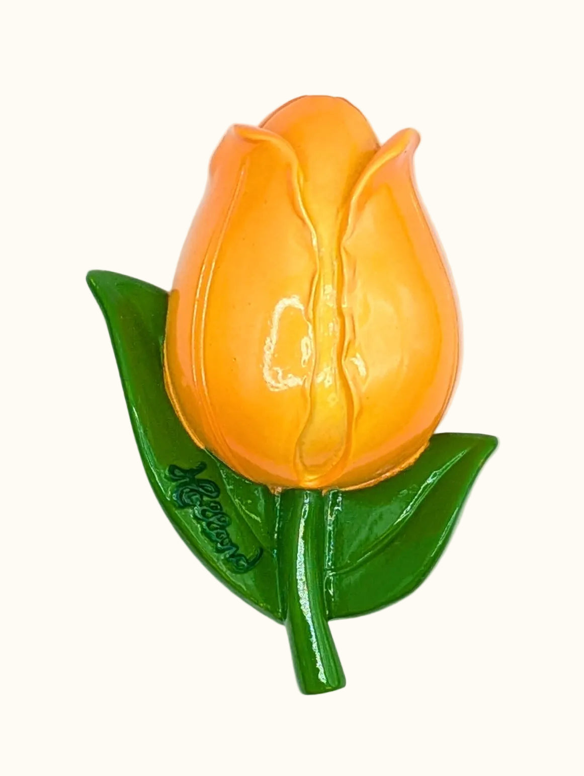 Polystone Magnet 3D Yellow Tulip Holland