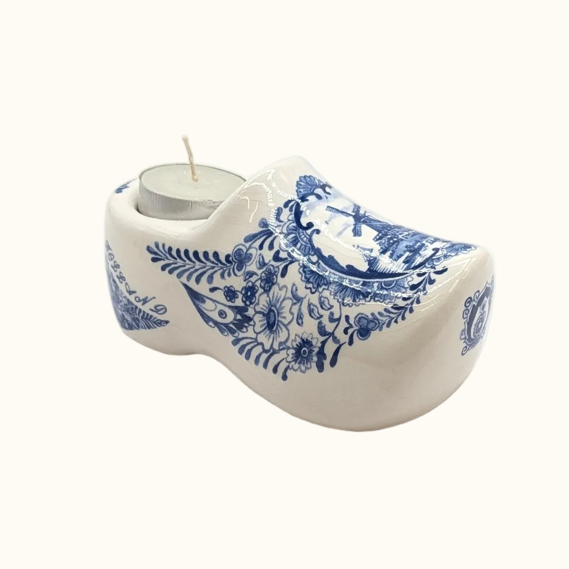 Wooden Shoe Tealight Holder