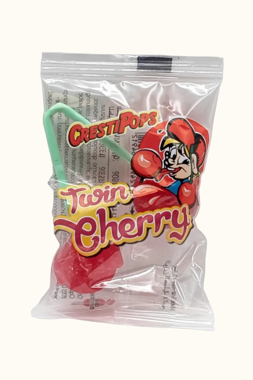CrestiPops Double Cherry Lollipop