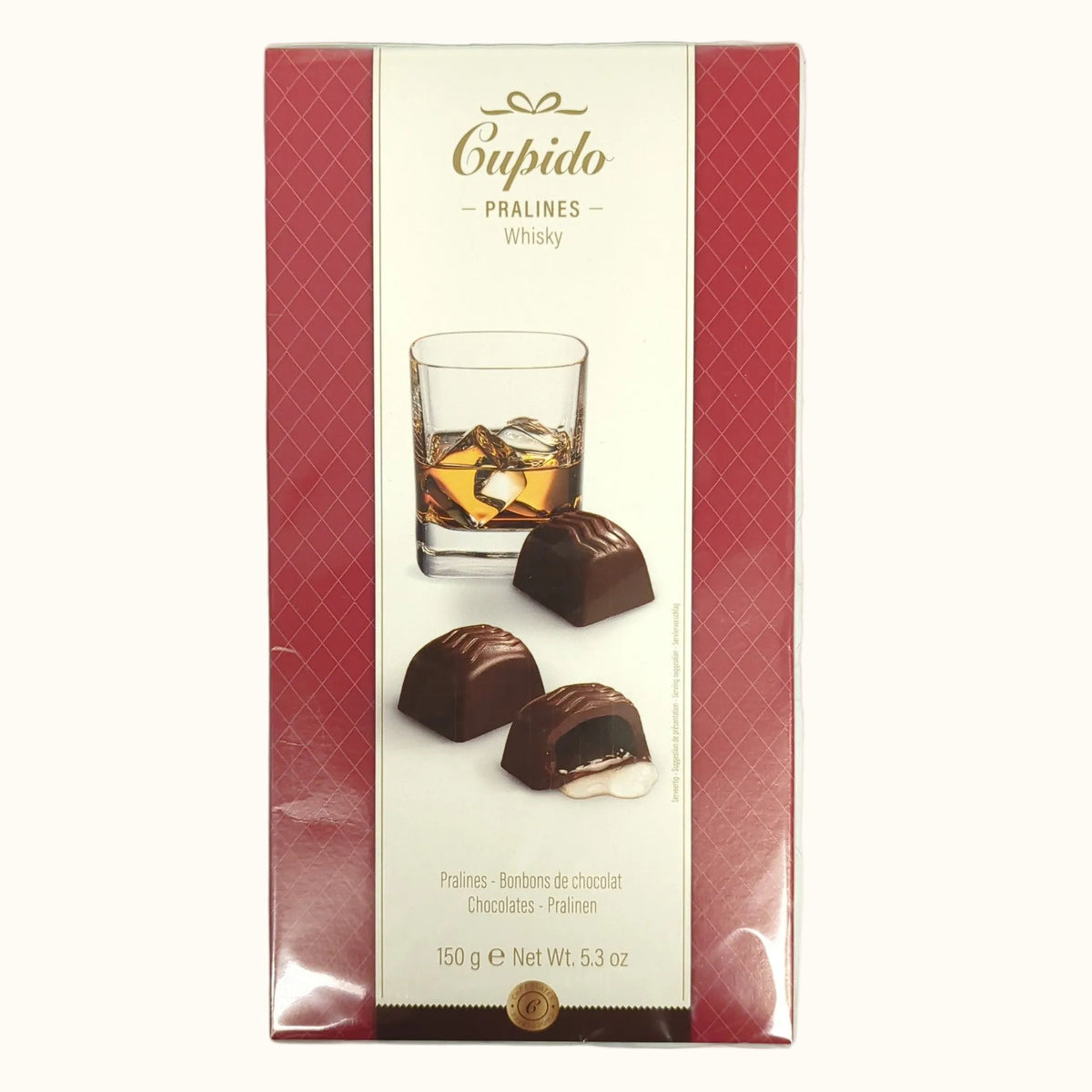Cupido Whisky Praline Chocolates 150g