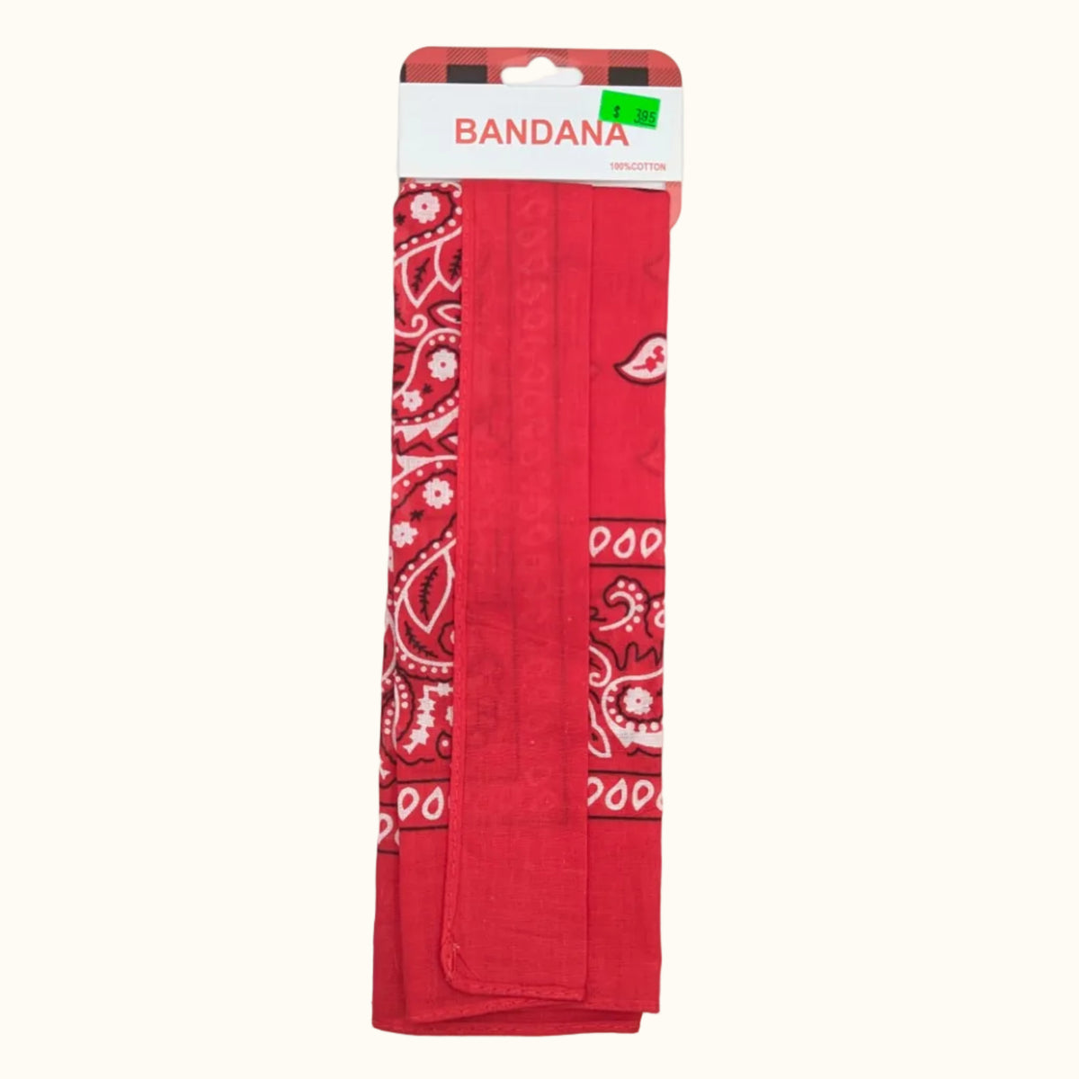Traditional Dutch Bandana Red and white (Zakdoek) Small
