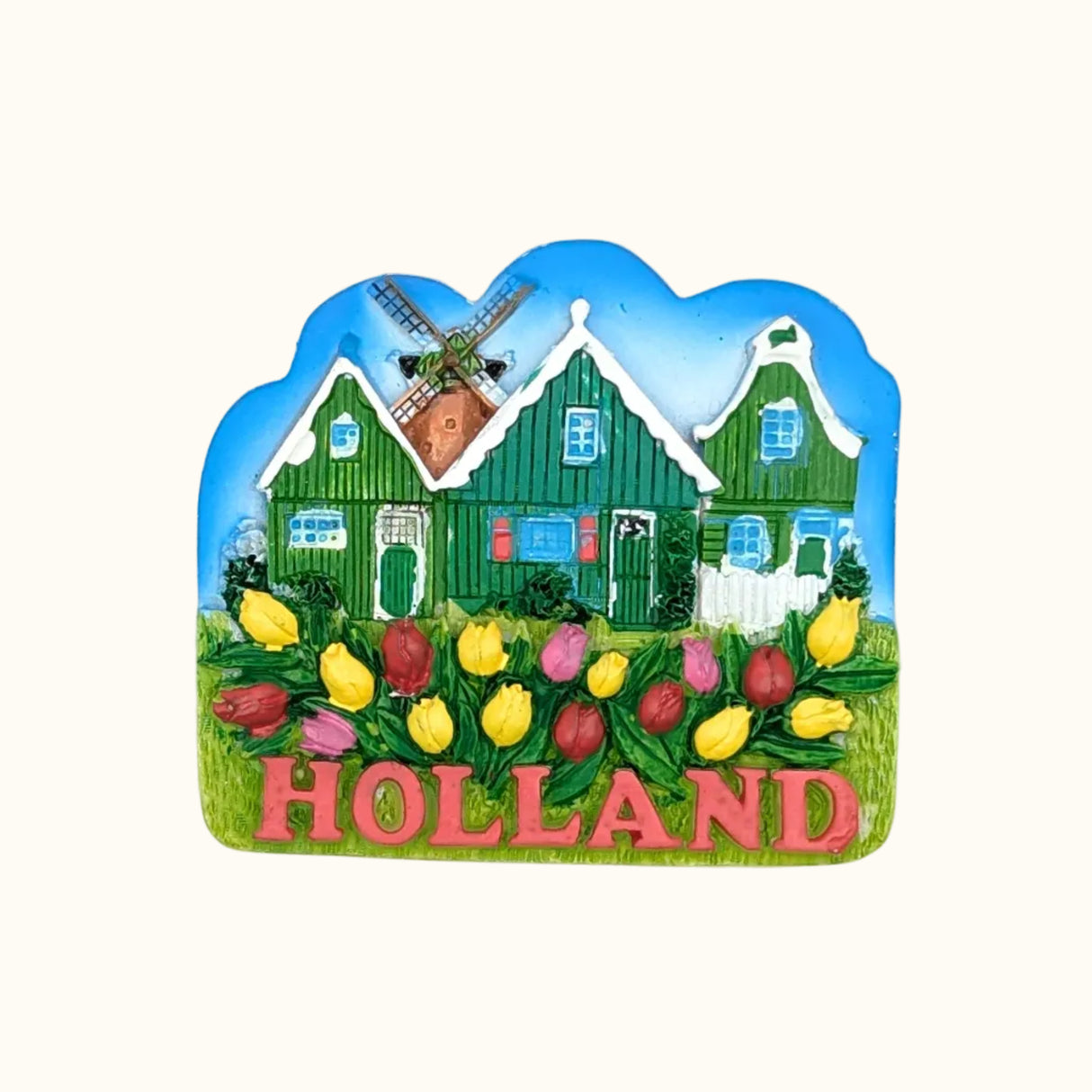 Polystone Magnet Houses Holland