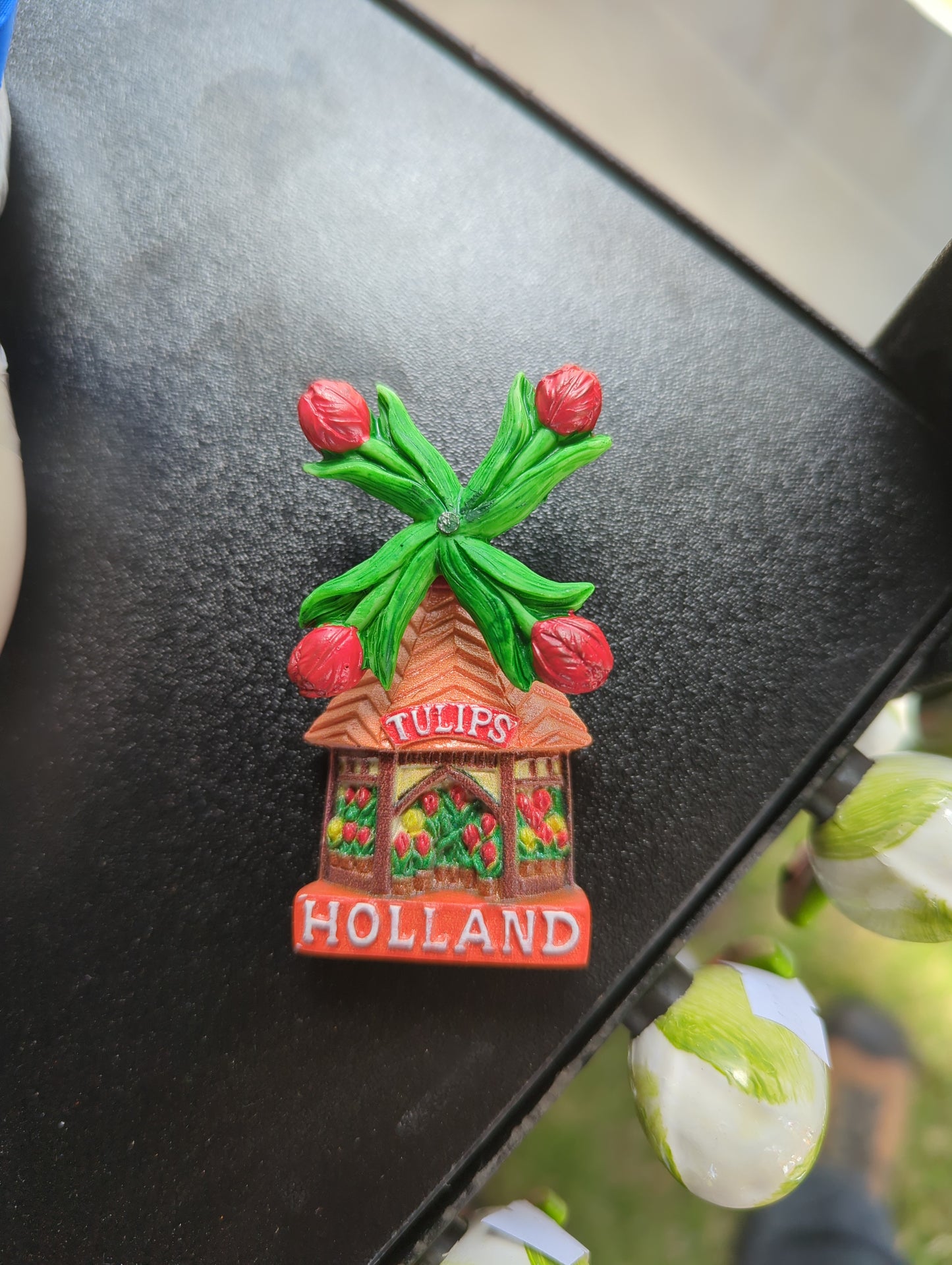 Magnet Holland Turning Tulips Orange