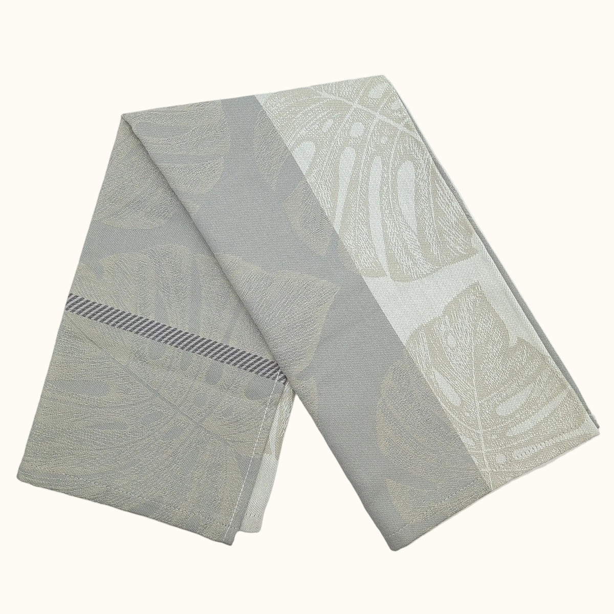 DDDDD Leaf White Tea Towel 60x65cm