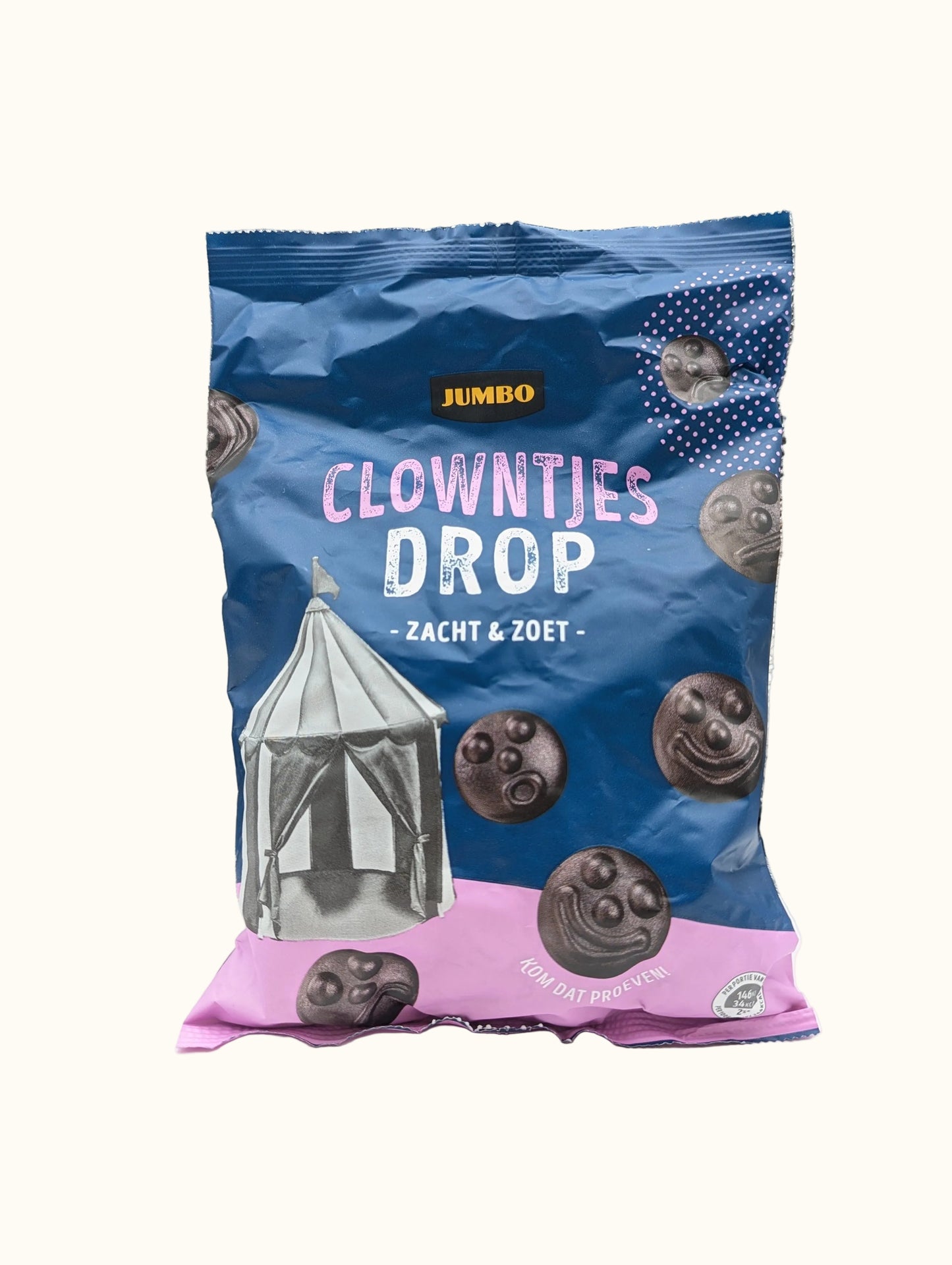 Jumbo Soft and Sweet Liquorice Clown Bag 500g