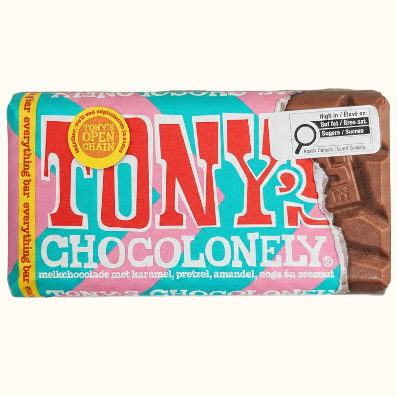 Tony's Chocolonely Milk Chocolate "Everything" Bar 90g