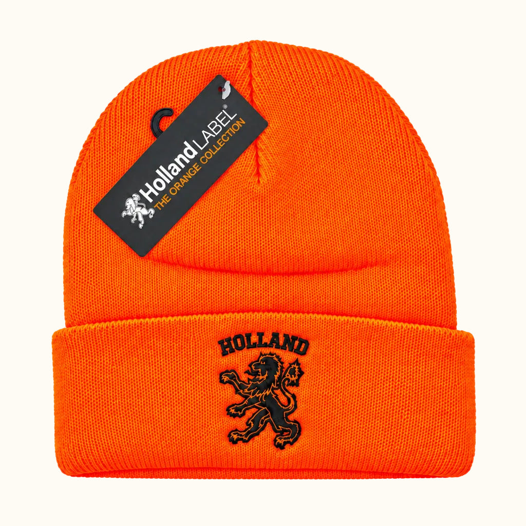 Beanie Orange Holland Lion