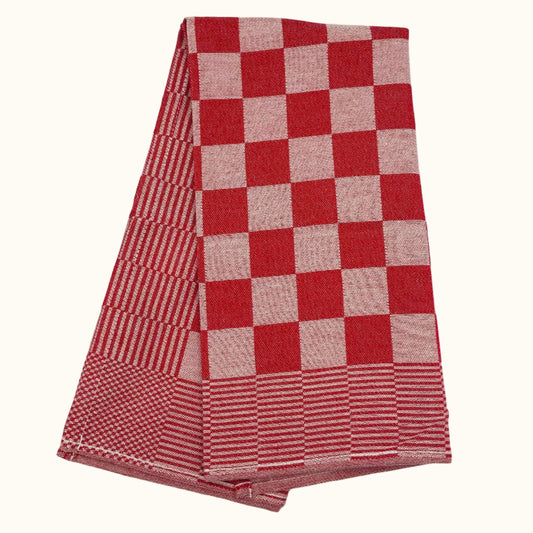 DDDDD ZW/Bont Taupe Keukendoek 50x55cm