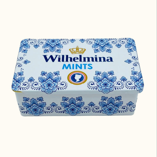 Wilhelmina Delft Blue Box with Mints 100g