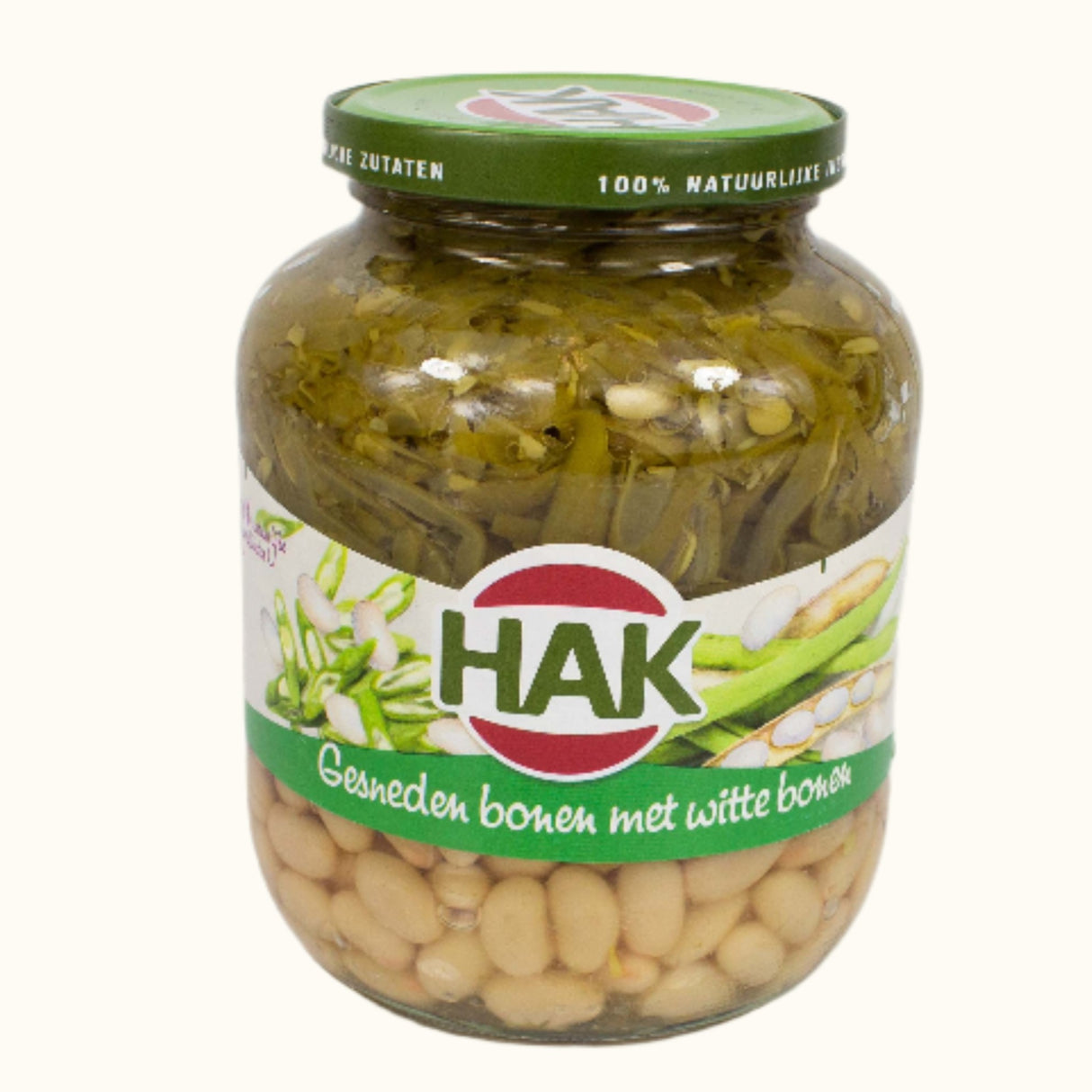 Hak Sperziebonen en Witte Bonen 720ml