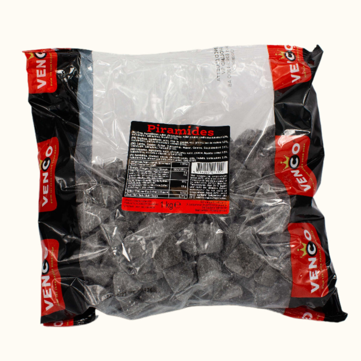 Venco Pyramids Licorice Bag 1kg (Piramides)