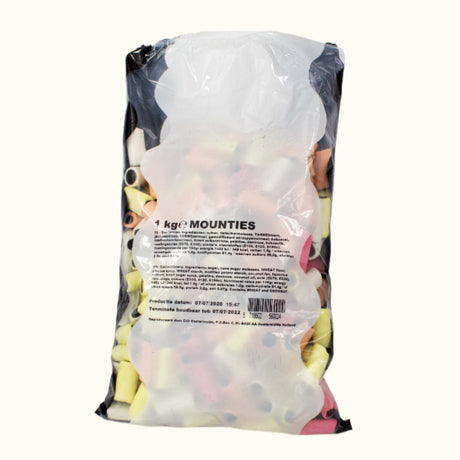 Nederlandse drop Mounties zak 1 kg