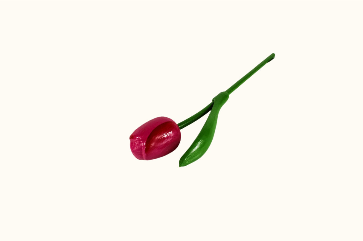 Tulipe en bois de 34 cm, épicerie néerlandaise