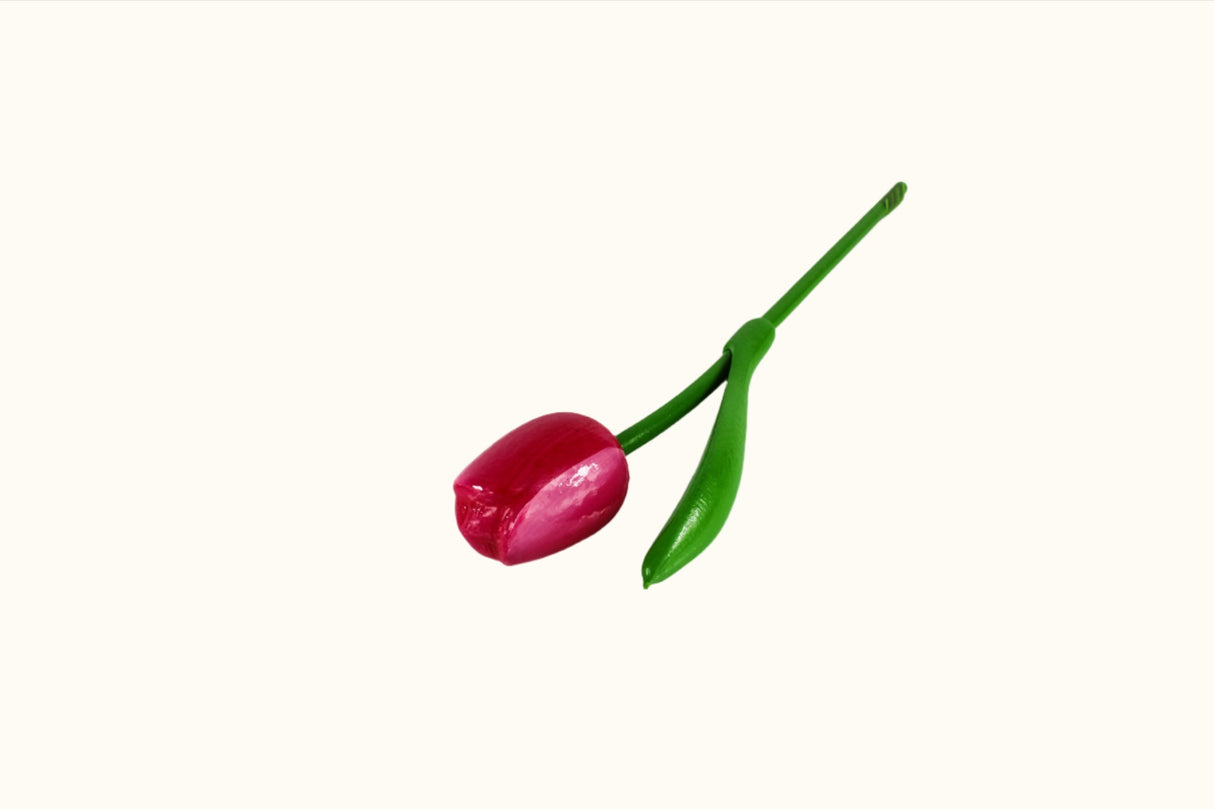 Tulipe en bois de 34 cm, épicerie néerlandaise