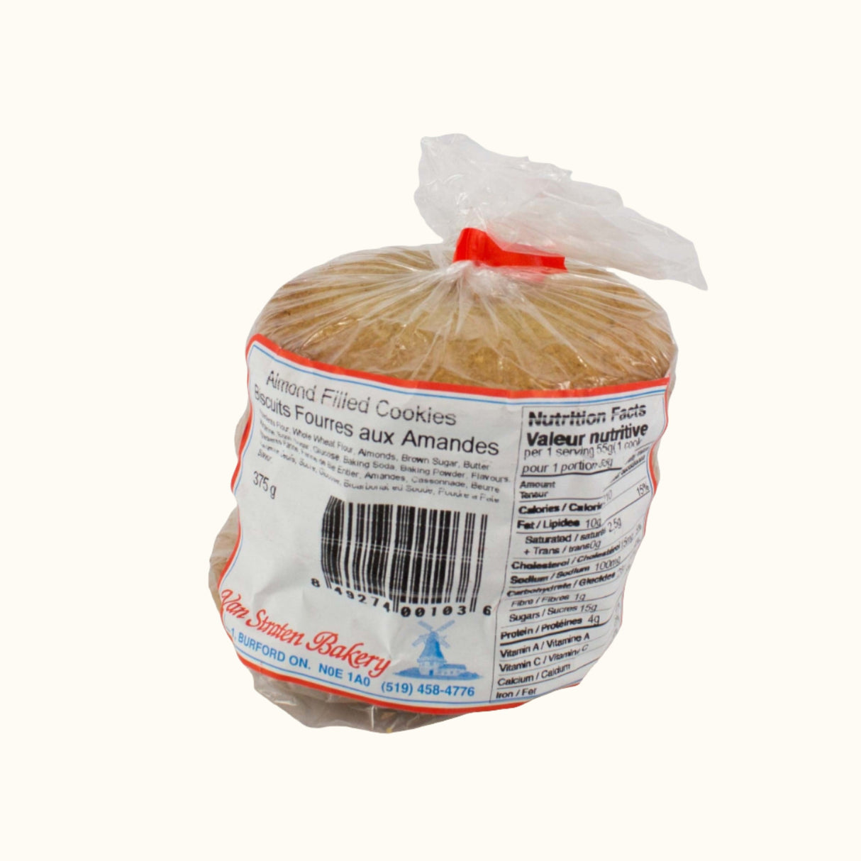 Van Straten Bakkerij Amandelkoekjes 6st 375g