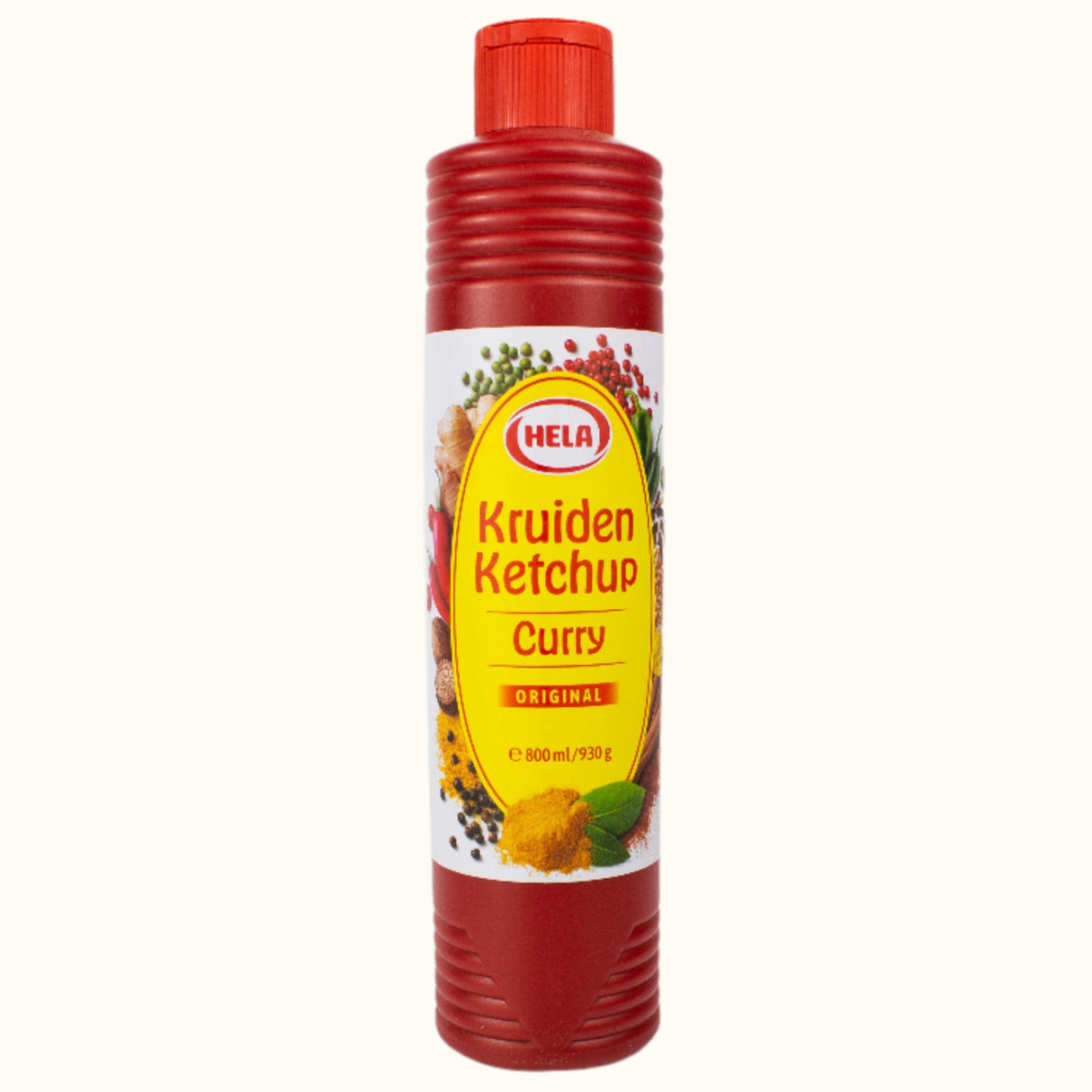 Hela Kruiden Ketchup Curry 800ml