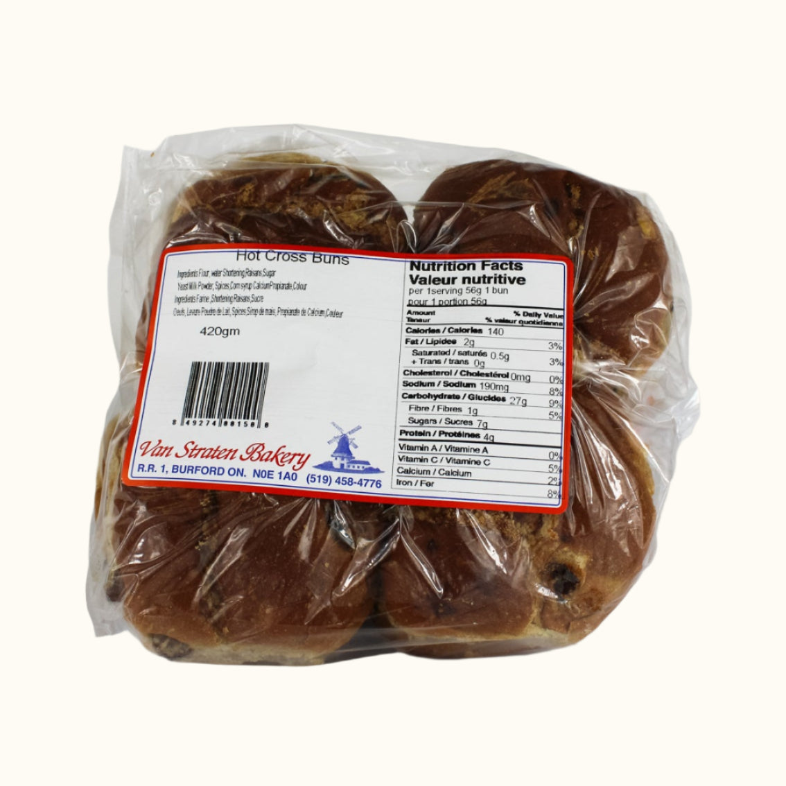 Van Straten Bakkerij Pasen Hot Cross Buns