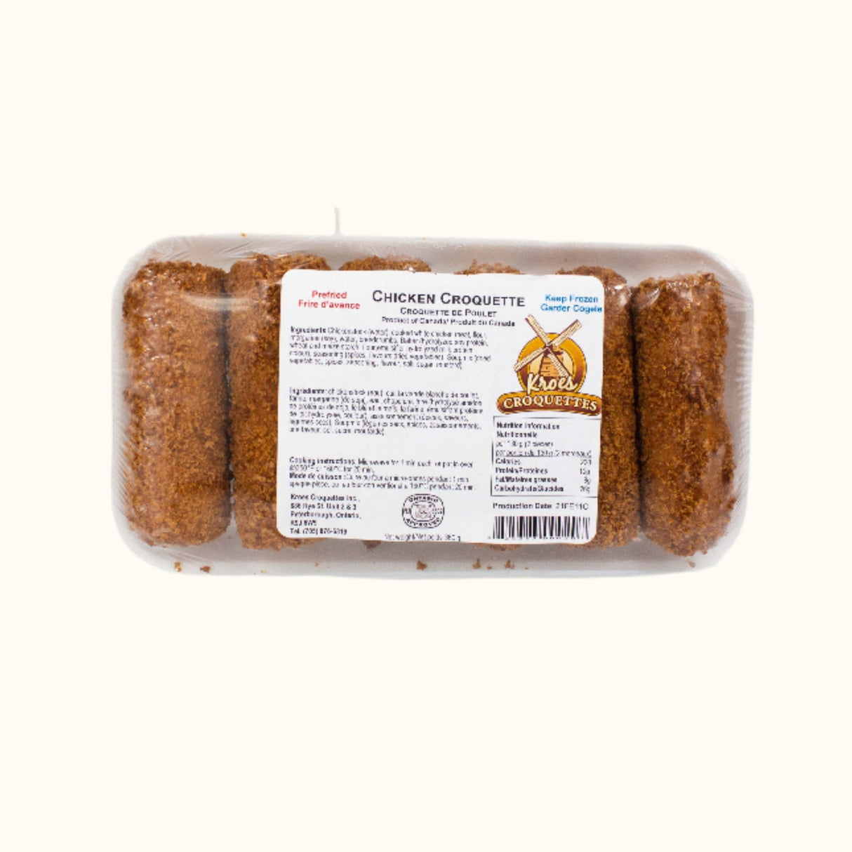 Kroes Kipkroketten (Kroketten) 6st 360g