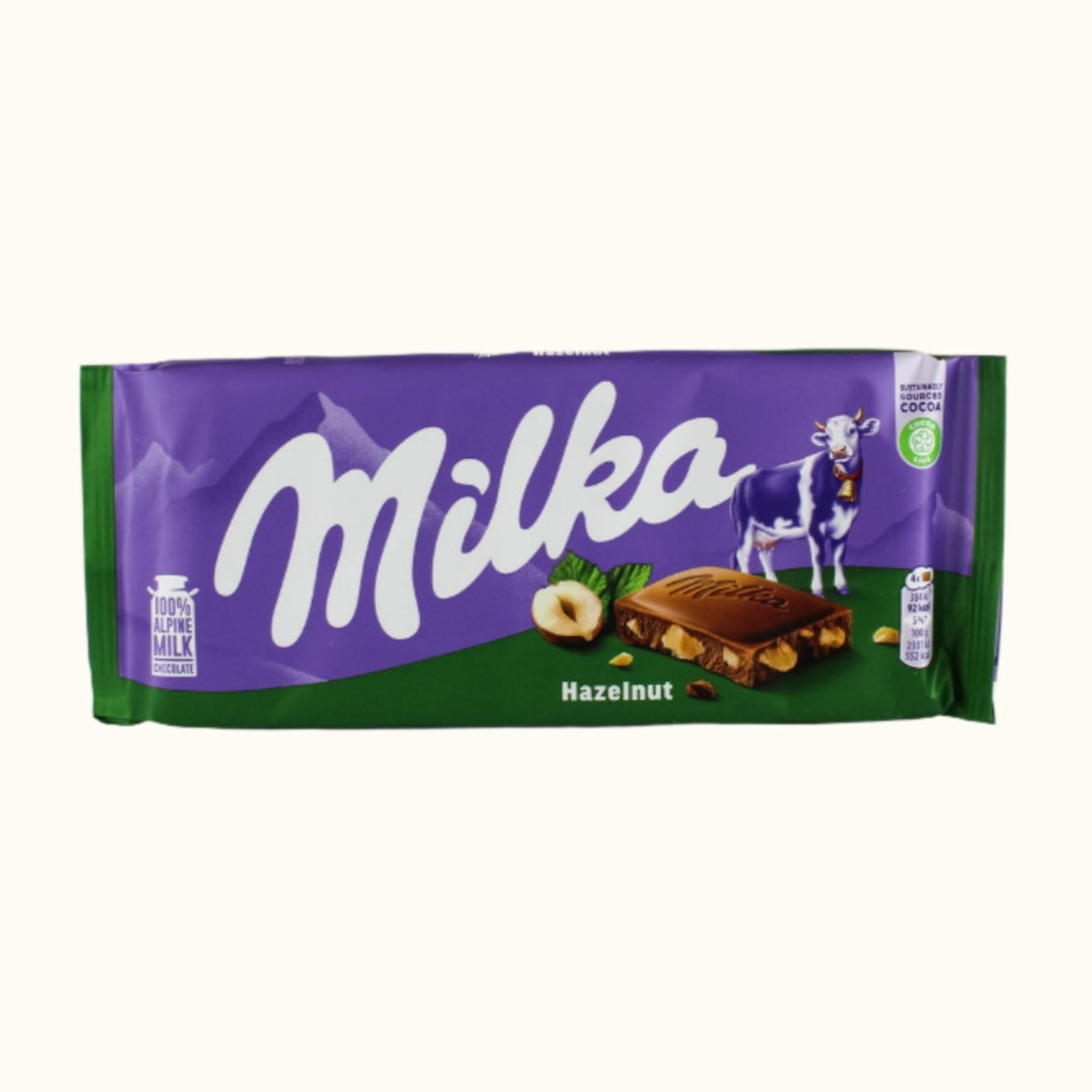 Barre Milka aux noisettes 90 g