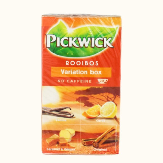 Pickwick Variation Box Rooibos (Vanilla, Citrus, Caramel Ginger, Original) 20PC