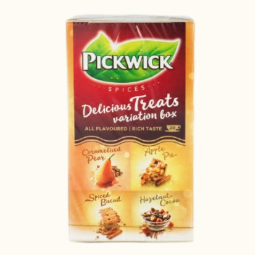 Pickwick Variation Box Delicious Treats (Caramelized Pear, Apple Pie, Spiced Biscuit, Hagelnut Cacao) 20PC
