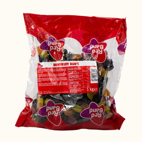 Red Band Fruit Liquorice Duos zak 1kg
