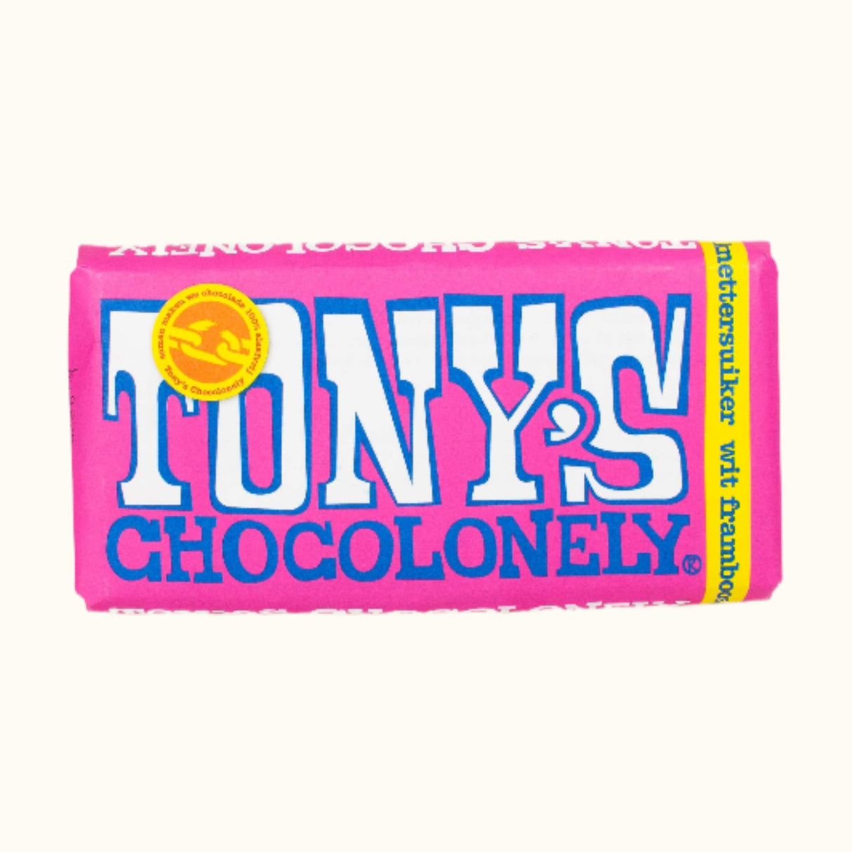 Tony's Chocolonely White Chocolate Raspberry Pop Sugar 180g