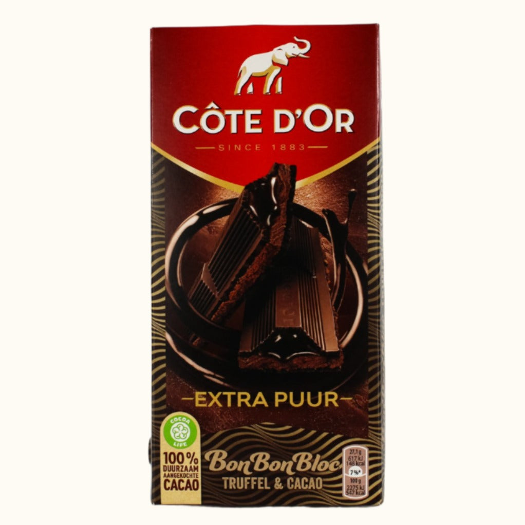 Côte D'or Bon Bon Bloc Extra Donkere Truffel en Cacao